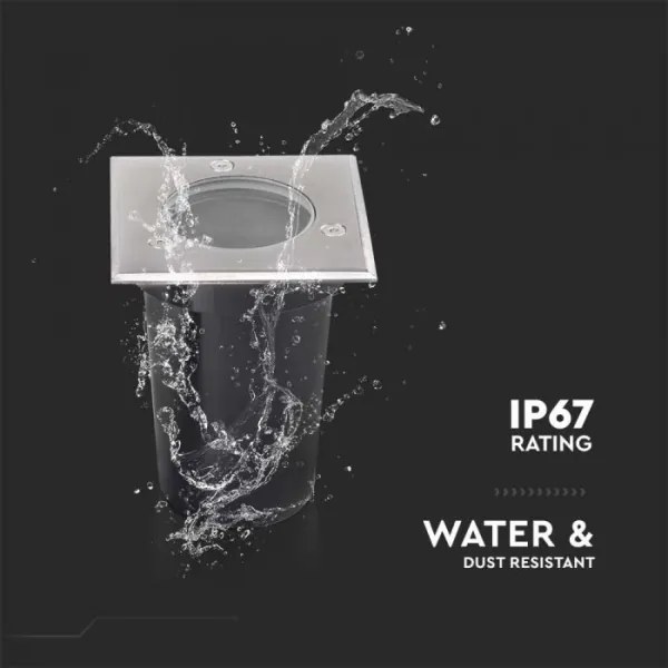 Kültéri beépíthető lámpa 1xGU10/35W/230V IP67 védelemmel