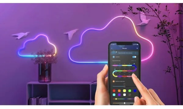 Govee - Neon SMART hajlítható LED szalag RGBIC 2m Wi-Fi IP67