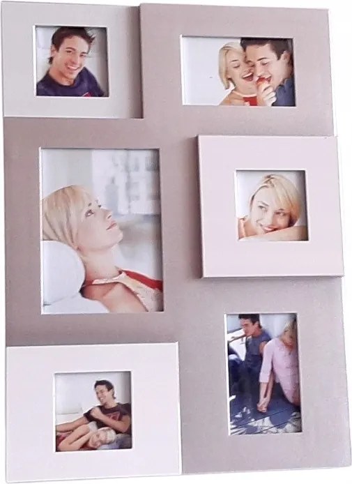 Galéria multikeret 6 képhez fehér-ezüst divatos