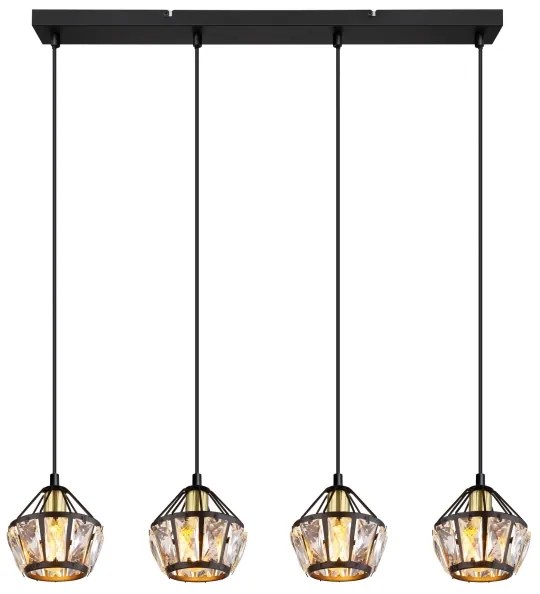 Globo 54359-4H - Csillár zsinóron LOIS 4xE14/40W/230V