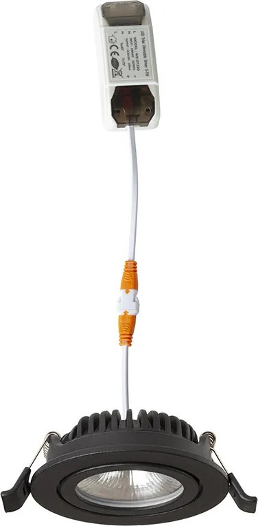 RENDL JADE DIMM TO WARM zápustná černá 230V LED 6W 60° 3000 - 2000K