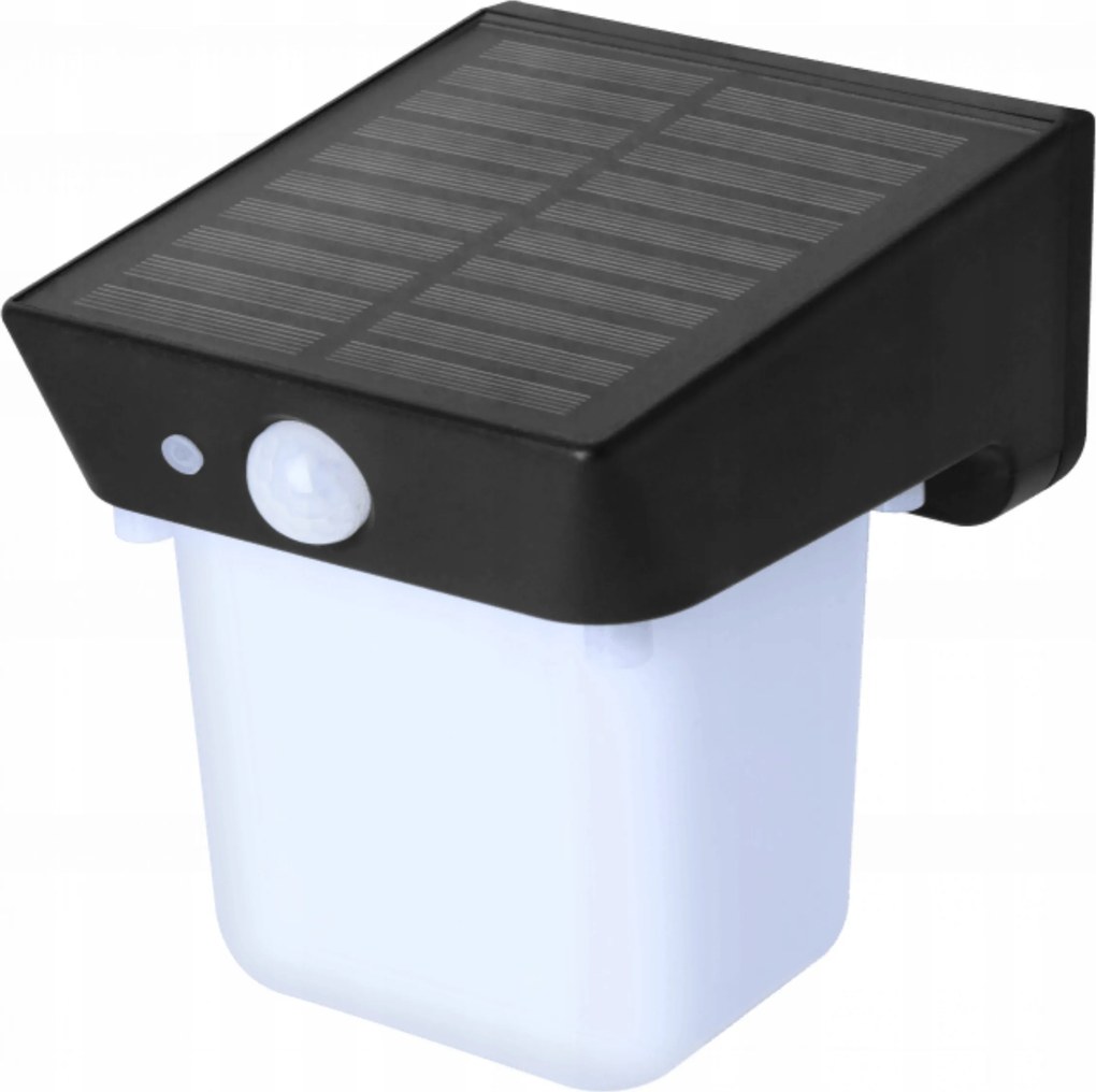 Homlokzati Lámpa Napelemes Led SOE-8 Akkumulátoros 180LM 4000K IP54