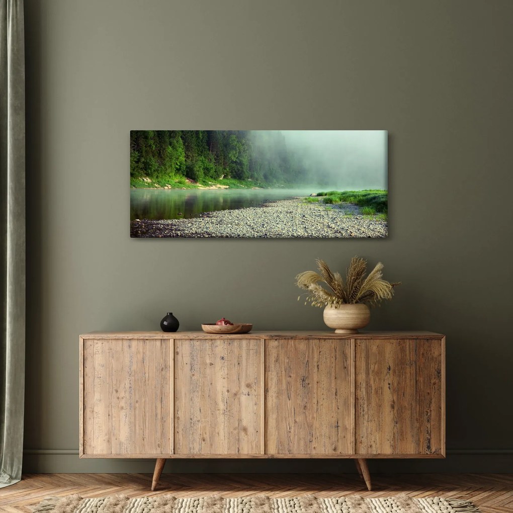 Kép - Folyó az erdőben (120x50 cm)
