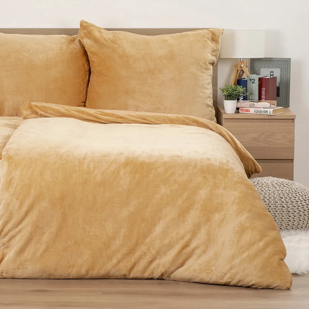 4Home mikroflanel ágyneműhuzat bézs, 140 x 200 cm, 70 x 90 cm, 140 x 200 cm, 70 x 90 cm