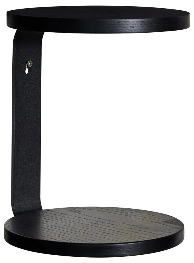 Fekete többszintes fali polc 25,5 cm Oto – Hübsch