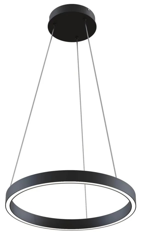 Maytoni Maytoni MOD058PL-L22B3K - LED Csillár zsinóron RIM LED/25W/230V átm. 40 cm fekete W4651