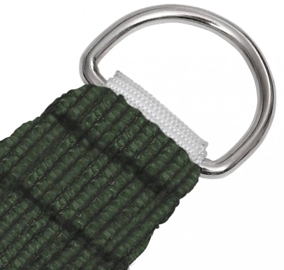 sötétzöld HDPE napvitorla 160 g/m² 4 x 4 x 4 m
