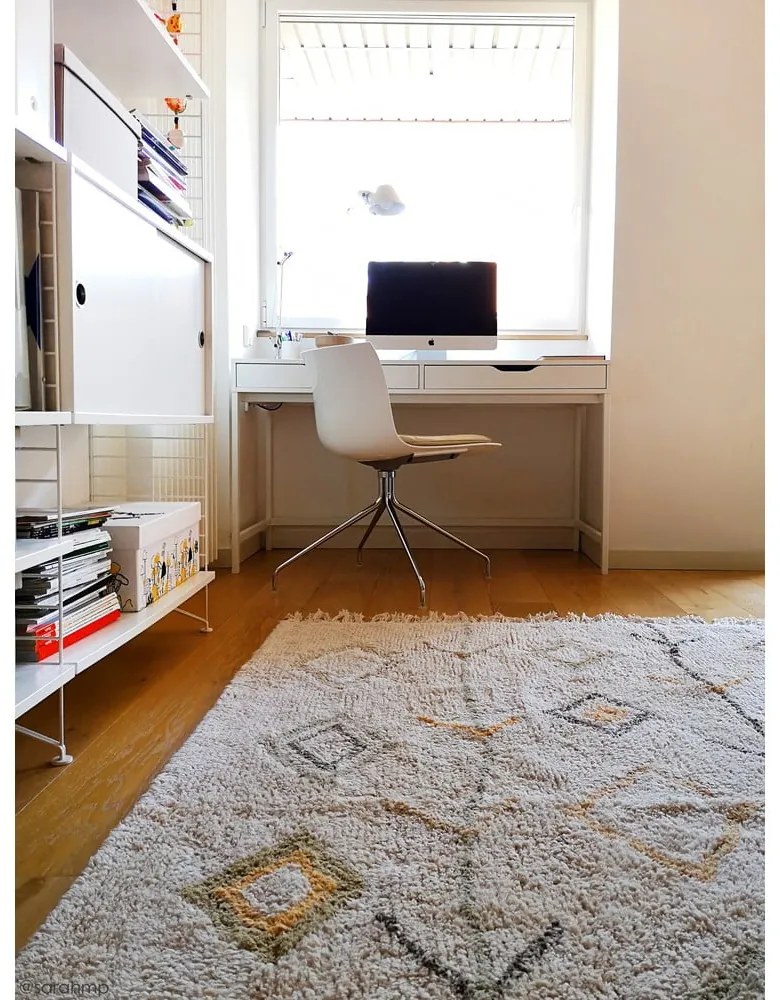 Bézs mosható kézi szövésű pamut szőnyeg 170x240 cm Kaarol Earth – Lorena Canals