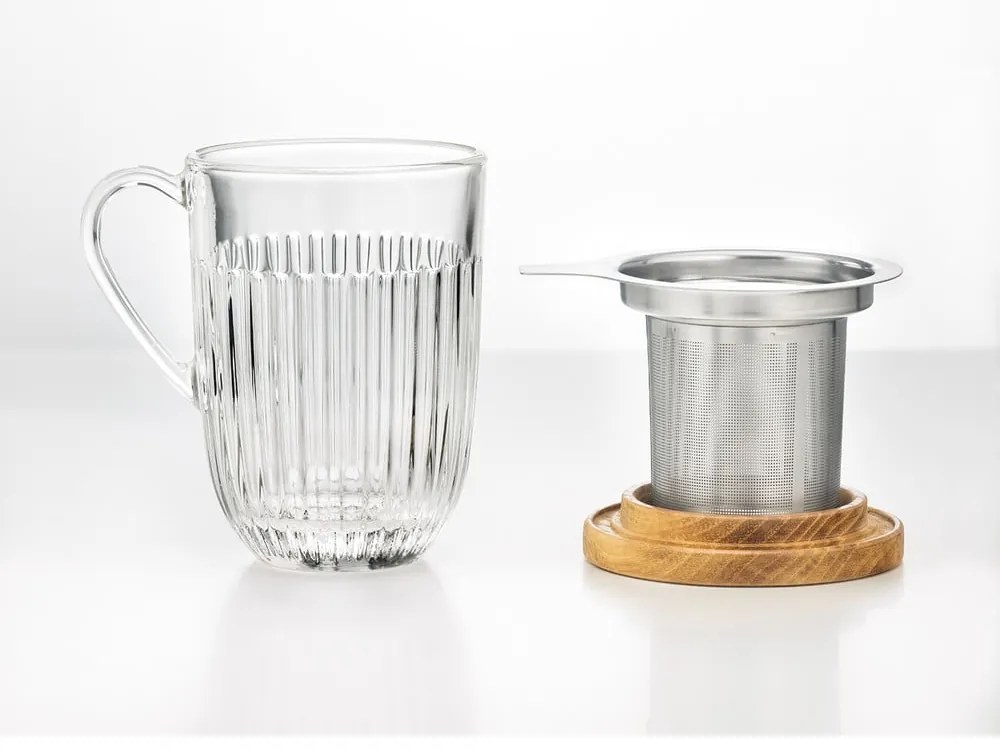 Üveg bögre szűrővel 280 ml Ouessant – La Rochére