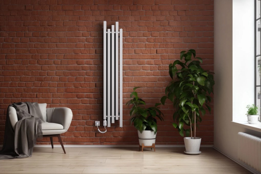Regnis sertés, fűtőelem 320x1000mm egylyukú bal alsó csatlakozással 50mm, 630W, fekete matt, SORK100/30/LD50/FEKETE