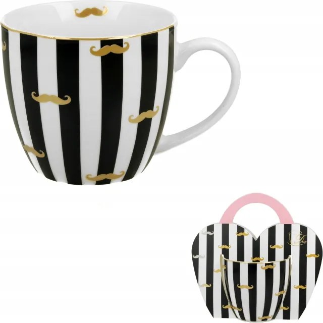 Bögre Csíkos Bajusz 400 ml