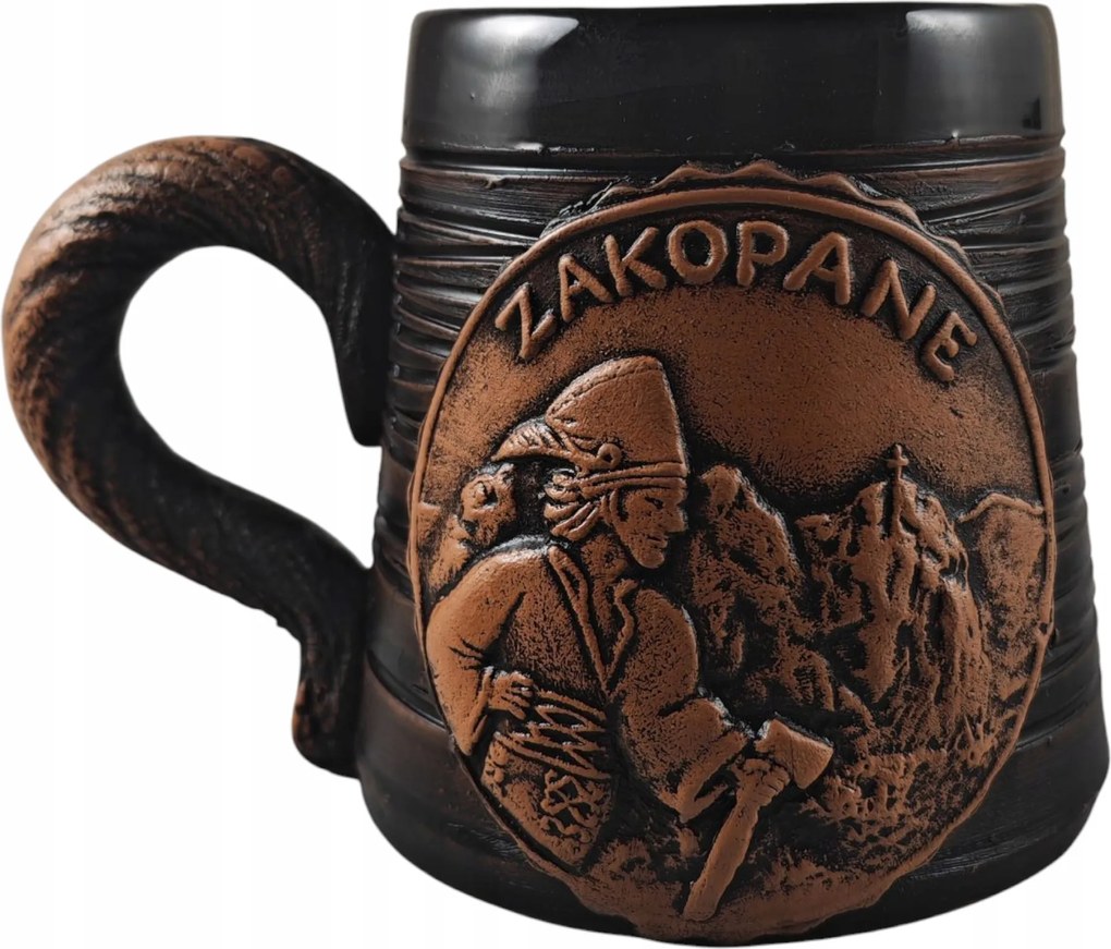 Kerámia Bögre Kb. 200 ml barna hegyikristály