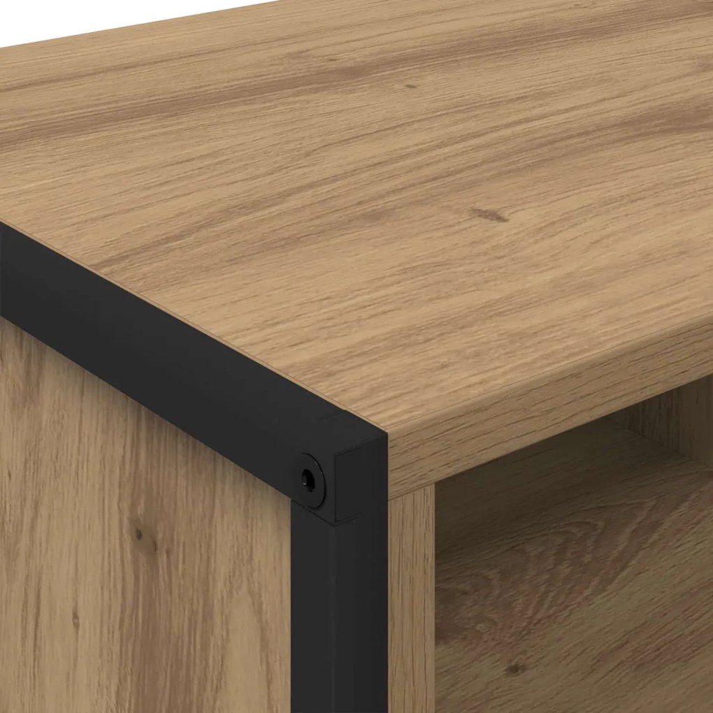 Cipőszekrény tárolóval Művészi tölgy 60 x 35 x 44 cm Faanyag