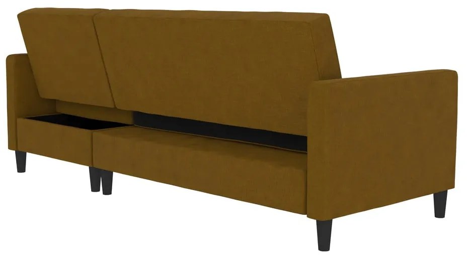 Sárga kinyitható sarokkanapé Celine – Støraa