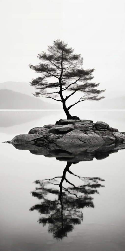 Poszter 50x100cm Magányos fa