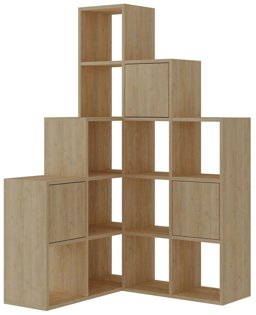 könyvespolc Paleo - Sapphire, Oak