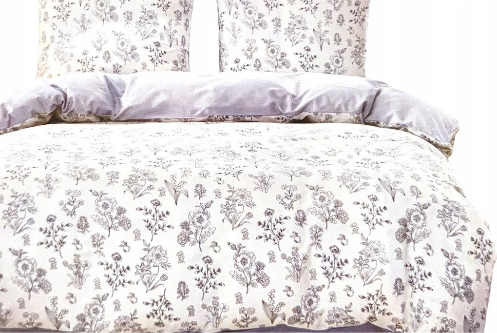 Ágynemű garnitúra 220x200 +2x 70x80 kétoldalas szatén pamut