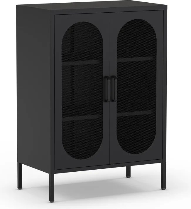 Fekete szekrény 70x100 cm Diora – Marckeric