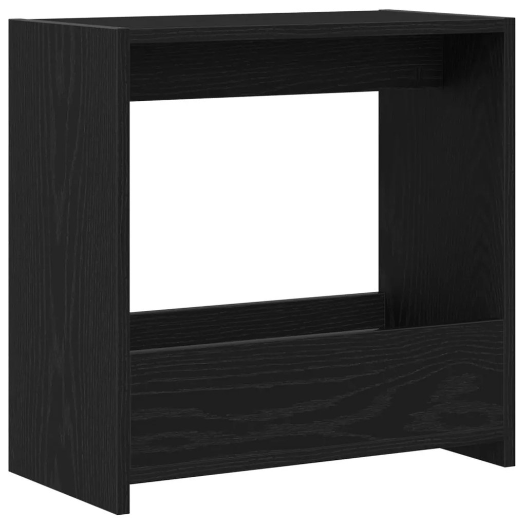 Oldalsó Asztal Fekete Tölgy 50x26x50 cm Műanyag Fa