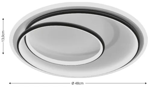 Brilagi - FLARE LED dimmelhető mennyezeti lámpatest LED/38W/230V 3000-6000K + távirányító