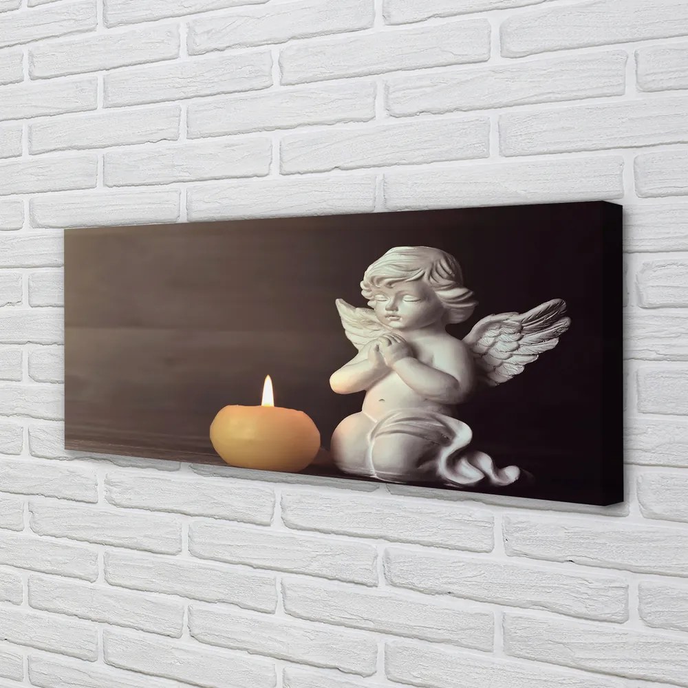 Canvas képek Ima angyal gyertya 100x50 cm