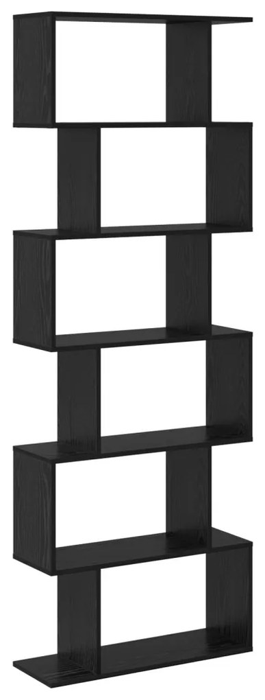 Fekete tölgy könyvespolc 70x24x193.5 cm Fából készült