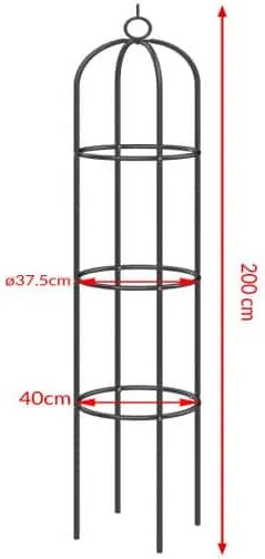Gardebruk® Futónövény állvány - 200x40 cm