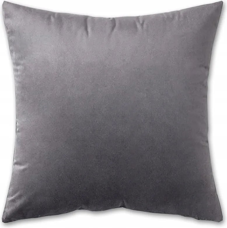 Dekoratív Párnahuzat Sötétszürke 40X40 CM Velúr