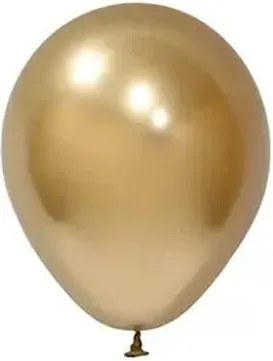 Léggömb, 30cm, Balonevi, króm arany (PTBBK1205022)