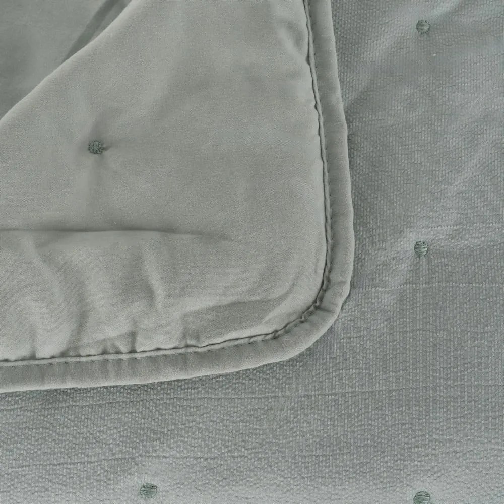 Szürkészöld steppelt ágytakaró 230x280 cm – Ixia