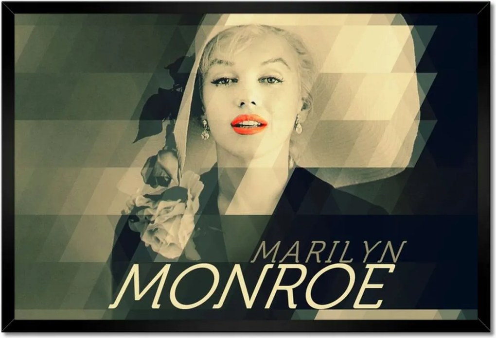 Poszterek keretben 60x40 Marilyn Monroe kalap
