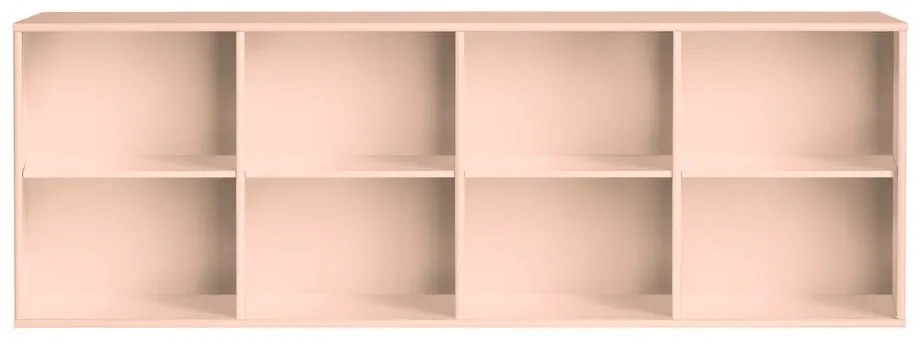 Világos rózsaszín függő könyvespolc 176x61x42 cm Mistral – Hammel Furniture