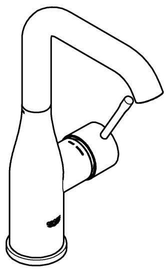 GROHE 23541001 - ESSENCE mosdócsaptelep DN 15 fényes króm