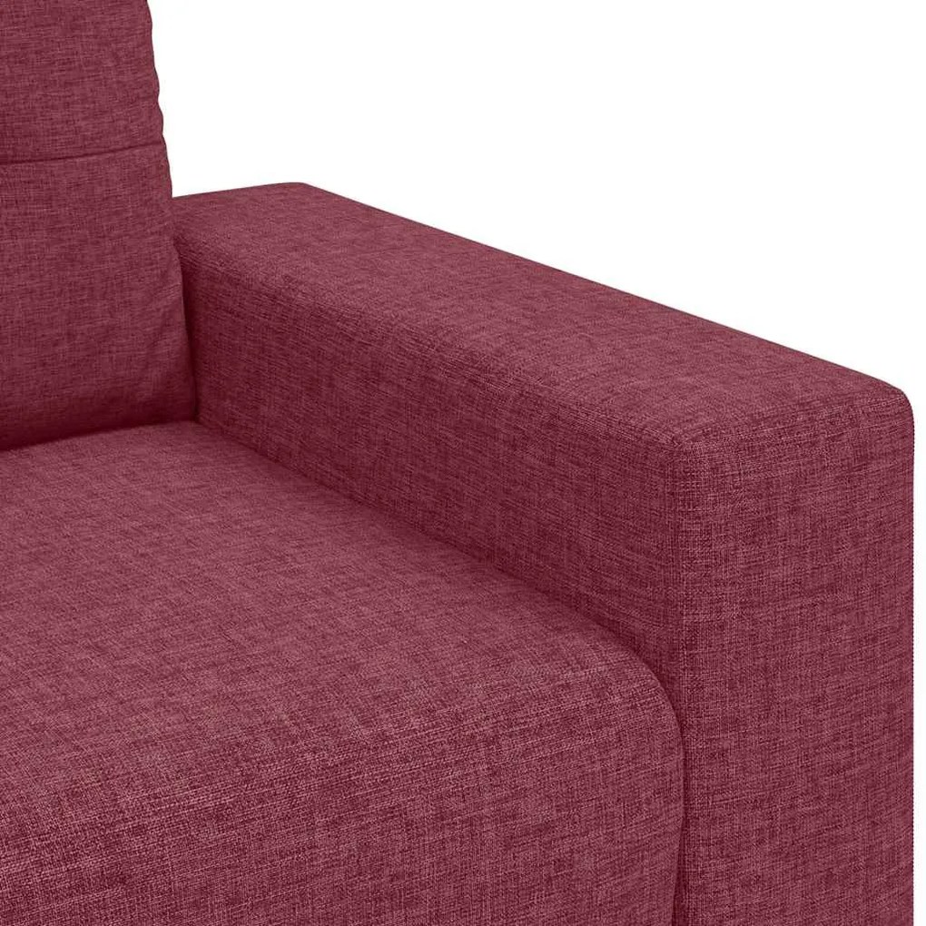 borvörös szövet loveseat kanapé 120 cm