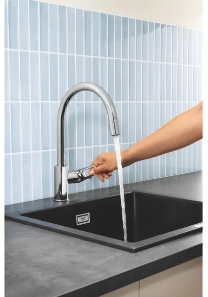 GROHE 30556000 - START LOOP 357 mm mosogató csaptelep, fényes króm