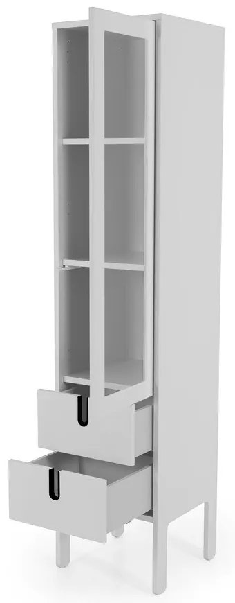 Uno fehér vitrin, szélesség 40 cm - Tenzo