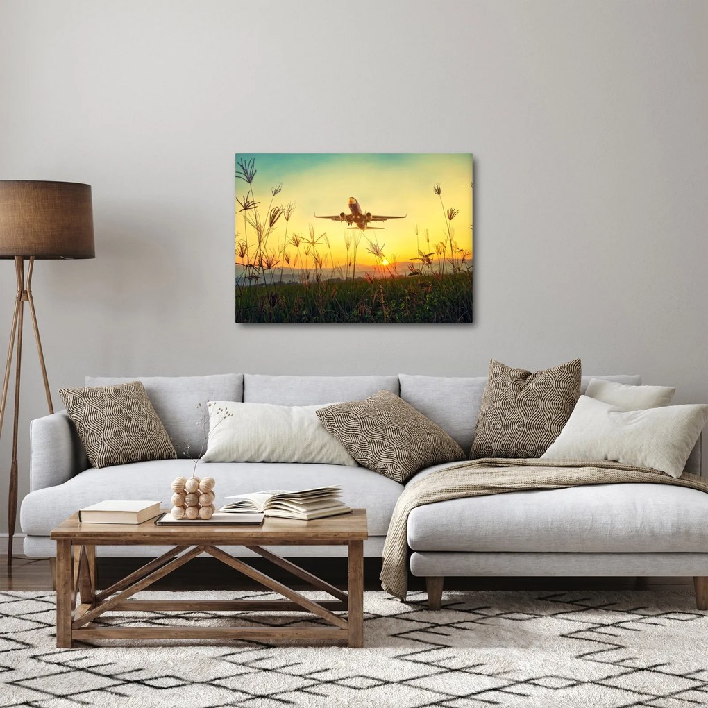 Repülő repülőgép képe (70x50 cm)