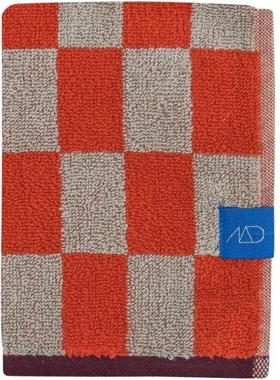 Narancssárga-bézs frottír bio pamut törölköző szett 2 db-os 40x55 cm Retro – Mette Ditmer Denmark