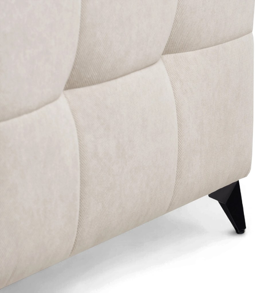 Nardo L sarokkanapé ágyfunkcióval balos - bézs plüss Pretty 03