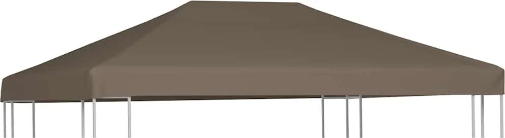 vidaXL tópszínű pavilon tetőponyva 310 g/m² 3 x 4 m