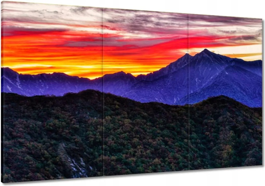 Festmények 120x80 Hegyi táj nyugattal