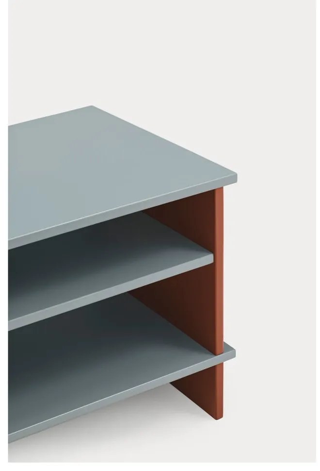 Téglavörös-szürke éjjeliszekrény Inari – Teulat