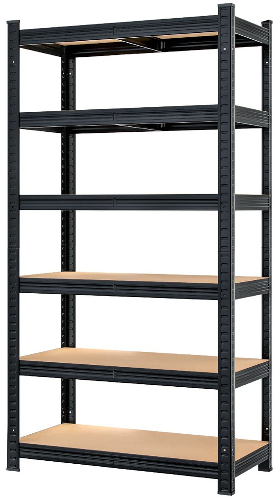 Deuba 2 db 6-polcos set állvány - fekete