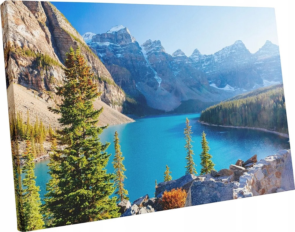 Vászonkép hegyek tó modern falra 100x70