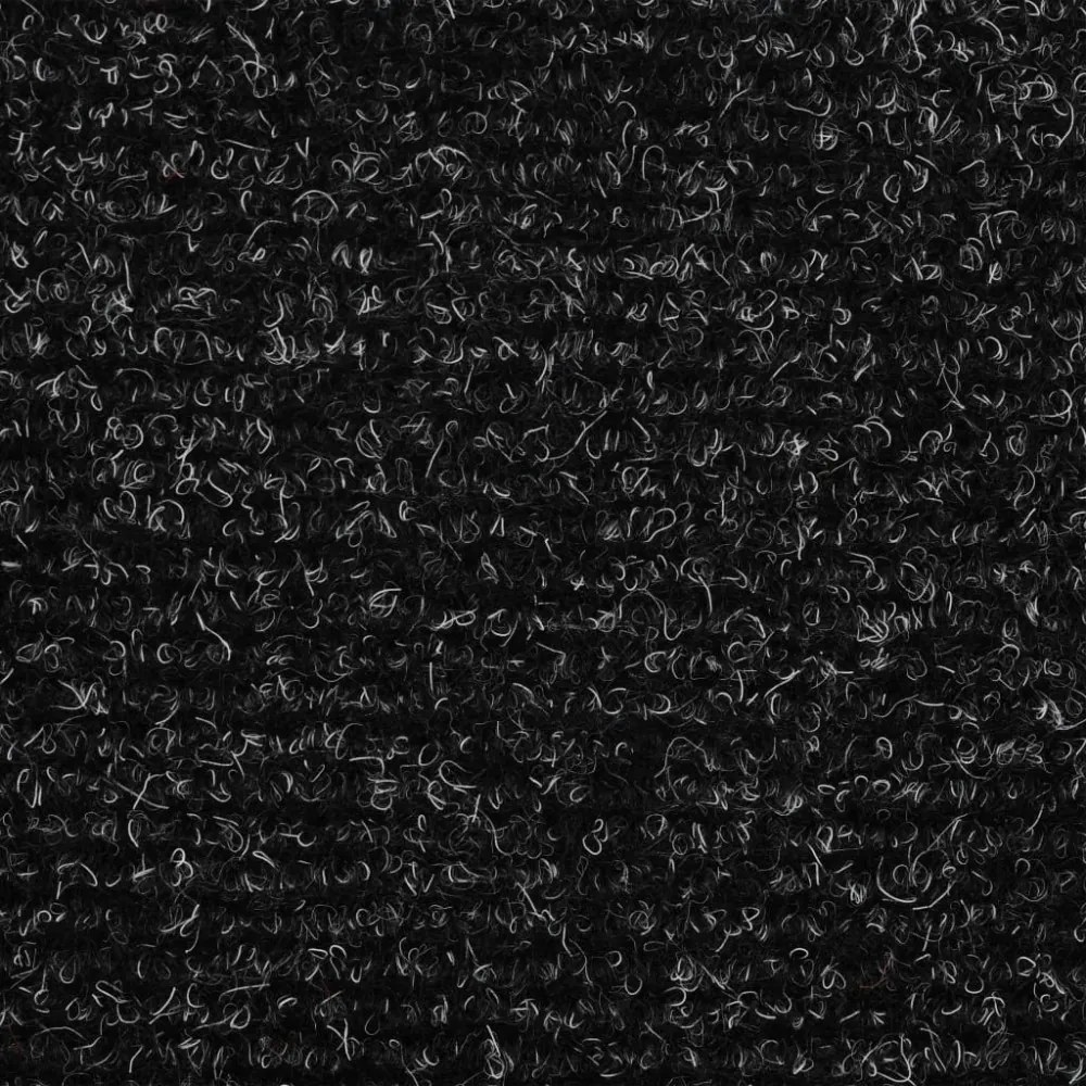 15 db sötétszürke öntapadós lépcsőszőnyeg 65x21x4 cm