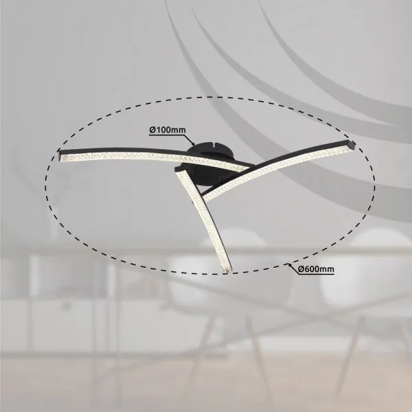 Globo 67169-18 - LED Felületre szerelhető csillár JULES LED/18W/230V 2700/4000/6000K