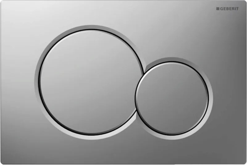 GEBERIT Sigma01 nyomólap, 2 vízmennyiséges, easy-to-clean felület, matt krómozott