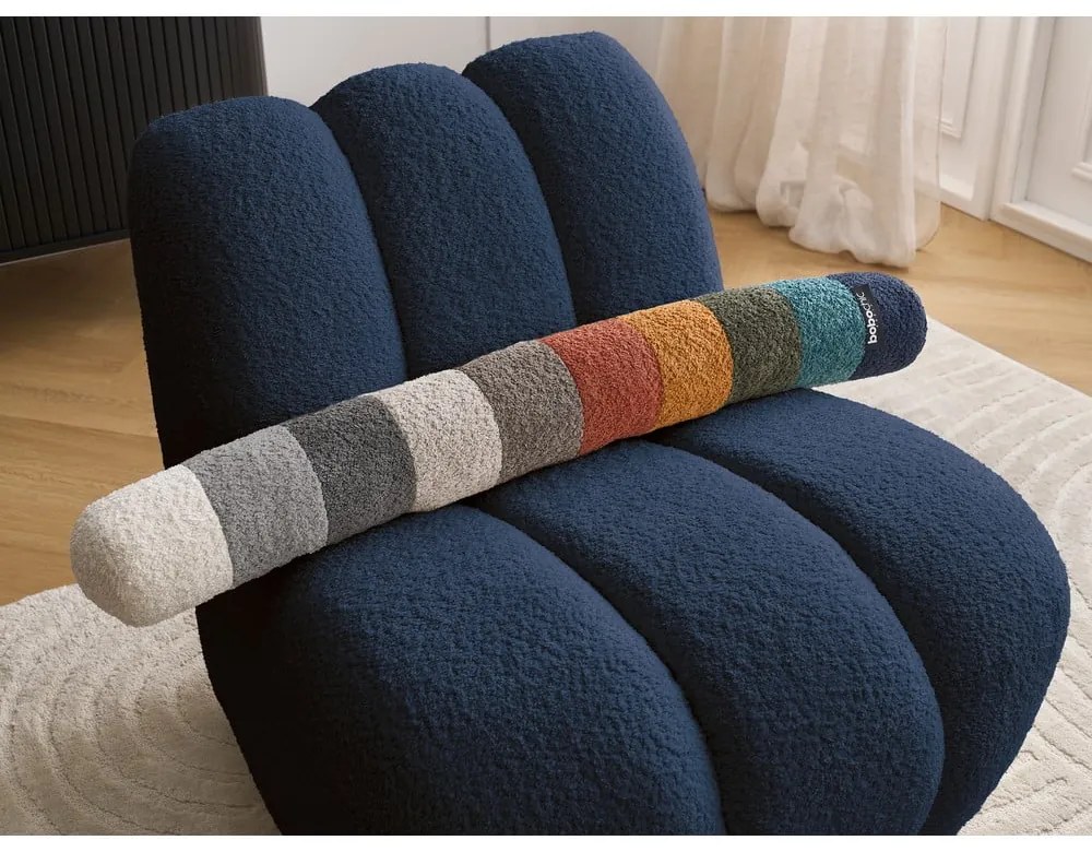 Sötétkék buklé fotel Janissaire – Bobochic Paris