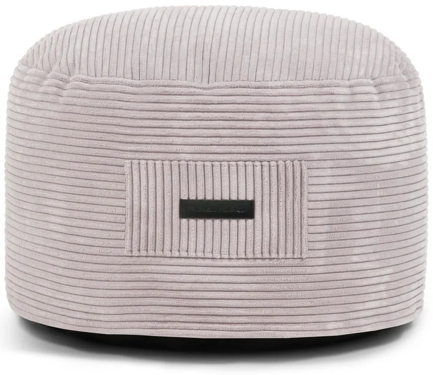 Világosszürke kordbársony puff Om 60 – SLOWDOWN