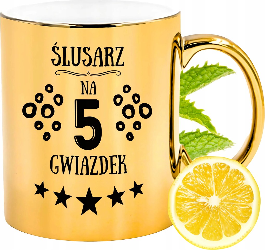 Prémium Arany Csillogó Bögre Lakatosnak Ajándék Nyomtatott Fotó